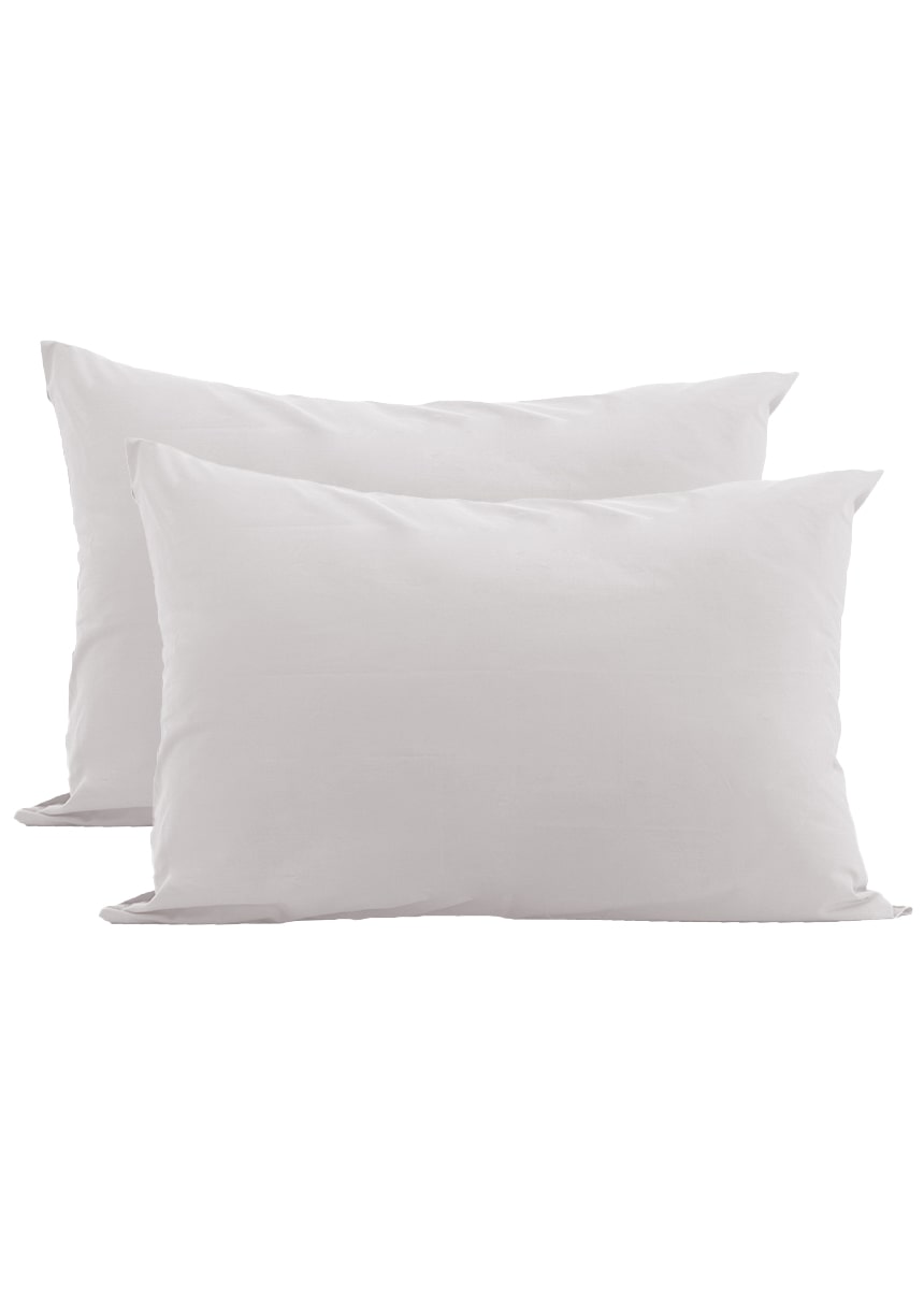 Białe poszewki na poduszki – 2 sztuki